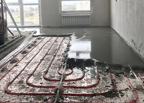 Graphic of radiant heating