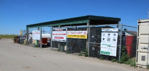 recycling area for household hazardous waste