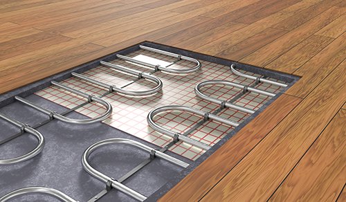 Graphic of radiant heating